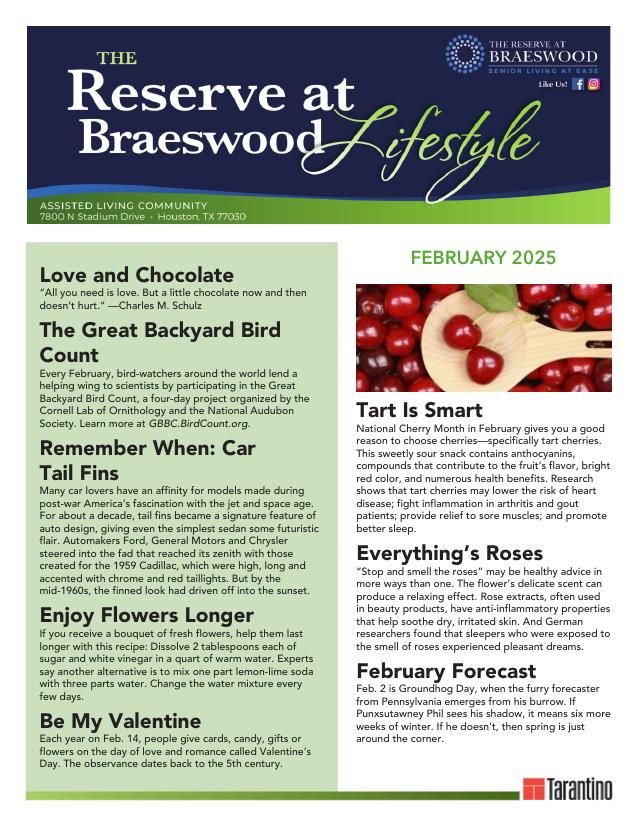 Memory Care Current Newsletter